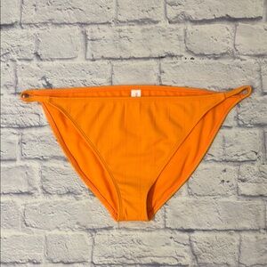 Ninety-Nine Orange Textured Stripe Bikini Swim Bottom - Juniors Size XXL NWT